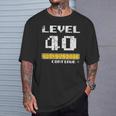 40歳の誕生日 レベル40 40歳 楽しい Tシャツ 彼への贈り物