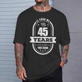 45歳の誕生日プレゼント 男性年齢45歳 レトロパパ 1975年 Tシャツ 彼への贈り物