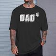 4ªez Papá Padre De 4 Hijos Anuncio De Bebé Camiseta unisex Regalos para él