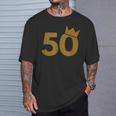 50 王冠 50歳の誕生日に Tシャツ 彼への贈り物