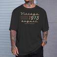 50歳の誕生日プレゼント 男性用 1975年8月 50歳 誕生日 Tシャツ 彼への贈り物