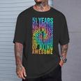 51歳の誕生日の面白いシャツ オールドメーター 面白い51歳ギフト Tシャツ 彼への贈り物