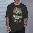 55歳の誕生日 1970年創業のレトロな山々 Tシャツ 彼への贈り物