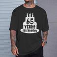 65年のお祝い イベント、記念日、誕生日。 Tシャツ 彼への贈り物
