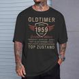 66 歳の誕生日プレゼント クラシックカー 4 月ヴィンテージ 1959 Tシャツ 彼への贈り物
