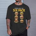 6パック バーガー Tシャツ 彼への贈り物