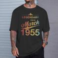 70Th Birthday 1955年3月生まれ 70歳 ヴィンテージ Tシャツ 彼への贈り物