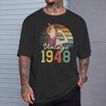 77 Años Edición Limitada 1948Intage 77 Cumpleaños Camiseta unisex Regalos para él