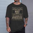78歳の誕生日プレゼント 男性用 1947年5月 78歳の誕生日 Tシャツ 彼への贈り物