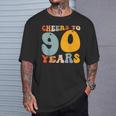 90歳 誕生日 パーティー お祝い 乾杯 90歳 Tシャツ 彼への贈り物