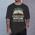 A Day Without Forestry 面白い林業ギフト Tシャツ 彼への贈り物