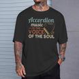 Accordion Music Is Theoice Of Theoul アコーディオン Tシャツ 彼への贈り物