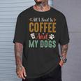 All I Need Is Coffee And My Dogs Tシャツ 彼への贈り物