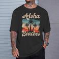 Aloha Beaches ハワイ サーフィン ストランドパーティー バケーション サーファー Tシャツ 彼への贈り物