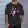 Aptアパツ、ピンクサンダー、トレンディファッション Tシャツ 彼への贈り物