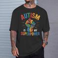 Autism Is Myuperpower 自閉症啓発パズル プライド Tシャツ 彼への贈り物