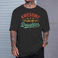 Awesome Like My Daughter Dad Fathers Day Dad T-Shirt Gifts for Him