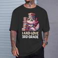 I Axo Love 3Rd Grade Axolotl 新学期読書 Tシャツ 彼への贈り物