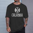 Bandera De Calabria Orgullo De Calabria In Mangas Camiseta unisex Regalos para él