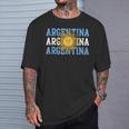 Bandera Patriótica Argentina Inspirada En Elol In Mangas Camiseta unisex Regalos para él