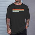 Barcelona España Intage De Rayas Gris -Adultos Manga Corta Camiseta unisex Regalos para él