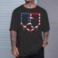 Baseball Drip American Flag Bat 4Th Of July Patriotic Boys T-Shirt Gifts for Him