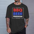 Bbq Beer Freedom シャツ Tシャツ 彼への贈り物
