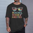 Beaches Booze Besties 夏休み 旅行 ギフト Tシャツ 彼への贈り物
