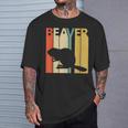 Beaver ビーバー 動物 Tシャツ 彼への贈り物