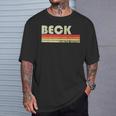 Beckurname 面白い レトロ ヴィンテージ 80年代 90年代 誕生日 再会 Tシャツ 彼への贈り物