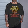 Being An Accountant Is Easy Accounting Cpaグラフィック Tシャツ 彼への贈り物