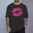Besoexy Con Estampado De Labios Rosados Para Eseductoras Y Novias In Mangas Camiseta unisex Regalos para él