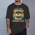 Best Dog Grandpa Ever ミニチュア シュナウザー 父の日 Tシャツ 彼への贈り物