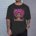 Black Woman Mom African American Happy Mother's Day T-Shirt Gifts for Him