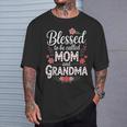 Blessed To Be Called Mom And Grandma Cute Floral T-Shirt Gifts for Him