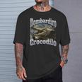Bombadiro Crocodilo 面白いイタリアンブレインロットミームグラフィック Tシャツ 彼への贈り物