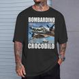 Bombardino Crocodilo イタリアンブレインロットミーム Tシャツ 彼への贈り物