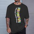 Books Are My Anatomy 背骨ブックワーム 読書 Tシャツ 彼への贈り物