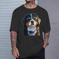 Boyero De Berna Con Gafas Deol Perro Dulce Camiseta unisex Regalos para él