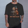 Capybara Don't Worry Be Capy Video Game Retro Vintage T-Shirt Gifts for Him