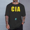 Cia エージェント バードウォッチング コンスピラシー ピジョン スパイ Tシャツ 彼への贈り物