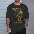 Cita Del Imperio Romano De Roma Antiguo Lobo Romano Camiseta unisex Regalos para él