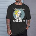 Cockatoo Meme T、面白い叫び声を上げているキバタン Tシャツ 彼への贈り物