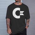 Commodore C64 Letra Mayúscula Muy Grande Camiseta unisex Regalos para él