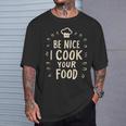 I Cook Your Food 料理 面白い クック シェフ 料理 Tシャツ 彼への贈り物