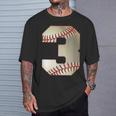 Cool 3 3番 数字 バースデーパーティー 3番目 野球 誕生日 Tシャツ 彼への贈り物