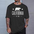 Cool California Republic カリフォルニアギフト カリフラッグ Tシャツ 彼への贈り物