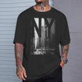 Cool New York City Abstractkyline & New York Tシャツ 彼への贈り物