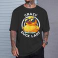 Crazy Duck Lady キュート アヒル ママ アヒルの所有者 面白い I Love Ducks Tシャツ 彼への贈り物