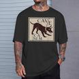 Cuidado Con El Perro Cave Canem Imagen Grecorromana Camiseta unisex Regalos para él
